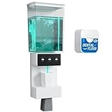Automatic Mouthwash Dispenser, 26oz Refillable Mouthwash Container with 2 Cups Magnetic Reusable, Liquid Volume Adjustable, Wall Mounted Mouth Wash Dispenser for Bathroom Vanity(164 ft Floss Included) @ $30.41