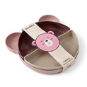 Tucklebery Buddy Toddler Plates and Bowls Set | 1 Bear Plate + 4 Bowls | Dinnerware Set for Baby and Children | BPA Free – Eco Friendly – Not Smell (Pink-Purple-Beige) @ $3.99