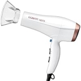 Conair 1875 Watt Double Ceramic Hair Dryer with Ionic Conditioning (White/Rose Gold) @ $15.99