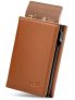 GSG Mens Leather Wallet Pop Up Card Holder Slim RFID Blocking Smart Card Case 9-12 Card Capacity | ID Window | Cash Slot (Brown) @ $8.74