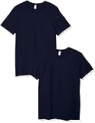 Fruit of the Loom mens Crew T-shirt (2 Pack) T Shirt, Crew – 2 Pack Navy, Large US @ $5.20