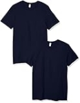 Fruit of the Loom mens Crew T-shirt (2 Pack) T Shirt, Crew – 2 Pack Navy, Large US @ $5.20