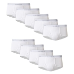 Hanes Men Hanes Men’s Tagless White Briefs with ComfortFlex Waistband-Multiple Packs Available @ $15.99