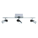 ELGO Lighting 3×4.4W LED Track Light w/Chrome and Black Finish @  