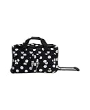 Rockland Rolling Duffel Bag, Black Dot, 22-Inch @ $18.99