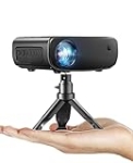 WiFi Projector for iPhone, ELEPHAS 2023 Upgraded Mini Projector with Tripod & Carry Bag, Full HD 1080P Supported, 200