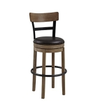 Ball & Cast Swivel Pub Height Barstool 29 Inch Seat Height Light Brown Set of 1 @ $56.00