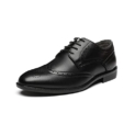Bernal Men’s Dress Shoes Classic Oxfords Formal Business Shoes for Men Comfortable Modern (Black Hollow 10) @ $19.80