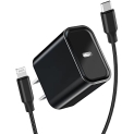[Apple MFi Certified] iPhone Fast Charger, Stuffcool 20W Type C Power Delivery Wall Charger with 6FT Nylon Braided USB C to Lightning Quick Charge Sync Cable for iPhone 13/12/11/XS/XR/X/8/iPad/AirPods