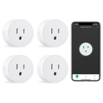 ANGELHALO 2.4GHz Wi-Fi Smart Plug – 4 Pack Smart Plugs That Work with Alexa & Google Assistant @ $16.80
