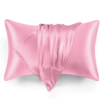 Love’s cabin Silk Satin Pillowcase for Hair and Skin (Pink @ $3.20