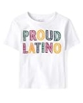The Children’s Place Baby Toddler Boys Short Sleeve Graphic T-Shirt Seasonal, Proud Latino, 2T @ $2.10