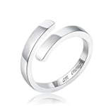 YKYLHSYXR Women’s Inspirational Hug Ring for Lover – I am Enough Engraved Hugging Rings, Love and Crafted Hug Open Ring for Encouragement Jewelry Gifts, Adjustable size to 6 7 8 9 10 (Silver) @ $5.99