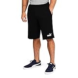 PUMA Men’s Essentials+ 12″ Shorts, Cotton Black, XS