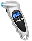 AstroAI Tire Pressure Gauge Digital 0-150PSI (Accurate in 0.1 Increments), 4 Settings Stocking Stuffers for Car Truck Bicycle with Backlight LCD and Presta Valve Adaptor, Sliver @ $3.99