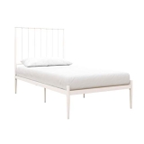 Novogratz Nicole Modern Metal Platform Bed with Tall Vertical Slat Headboard @ $72.54