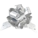 Oirznnd 10PCS Pull Bows for Gift Wrapping, 6inch Christmas Bows Ribbon with Star Pattern for Birthday Wedding Anniversery Presents Baskets Decoration Party Raffles, Silver @ $5.00