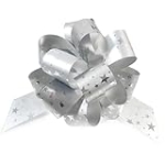 Oirznnd 10PCS Pull Bows for Gift Wrapping, 6inch Christmas Bows Ribbon with Star Pattern for Birthday Wedding Anniversery Presents Baskets Decoration Party Raffles, Silver @ $5.00
