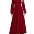 BTFBM Fall Dresses for Women 2025 Fashion Long Sleeve Boat Neck Slim Fit Party Club Short Tight Basic Bodycon Mini Dress(Wine Red, Large)