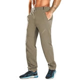 HAENPISY Quick Dry Joggers for Men Lightweight Running Pants Workout Athletic Hiking Sports Pants with Pockets(XX-Large @ $10.99