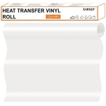 CAREGY Iron on Vinyl Heat Transfer Vinyl Roll HTV (12”x9′ @ $4.99