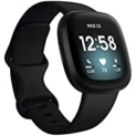 Fitbit Versa 3 Health & Fitness Smartwatch with GPS, 24/7 Heart Rate, Alexa Built-in, 6+ Days Battery (S & L Bands Included) (Black) @ $132.89