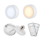 2 Pack Battery Operated Light Bulbs for Lamps with Remote @ $5.20