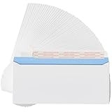 CREGEAR #10 Envelopes Self Seal Security Tinted Envelopes for Privacy & Business, Peel and Seal, NO Window, Letter Size 4-1/8 x 9-1/2 Inches, 24 LB,White (50 pack) @ $3.59