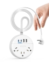 Flat Plug Power Strip @ $10.39