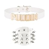 choice of all Quinn Puddin Choker Bracelet Set Halloween Cosplay Accessories for Women Punk Leather Collar Necklace Gothic Jewelry Gifts for Womens @ $4.99
