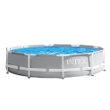 INTEX 26701EH 10 Foot x 30 Inch Prism Premium Frame Above Ground Pool | Cartridge Filter Pump Included @ $126.99