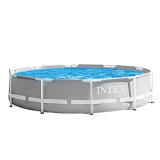 INTEX 26701EH 10 Foot x 30 Inch Prism Premium Frame Above Ground Pool | Cartridge Filter Pump Included @ $126.99