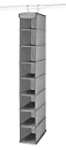 Whitmor Hanging Shoe Shelves – 8 Section – Closet Organizer – Grey @ $8.99