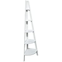 Casual Home 5-Shelf Corner Ladder White Bookcase (16 D x 16 W x 72 H Inch ) @ $47.46