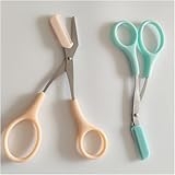 2Pcs Eyebrow Trimmer Scissors, Men Women Eyebrow Clippers, Comb Head Detachable, Safe Eyebrow Trimming Tool, Beard Trimmer, Easy to Operate for Beginners, Makeup Artist Recommended Eyebrow Scissors