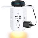Wall Outlet Extender with Shelf and Night Light @ $13.89