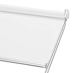 ChrisDowa 100% Blackout Roller Shade, Window Blind with Thermal Insulated, UV Protection Fabric. Total Blackout Roller Blind for Office and Home. Easy to Install. White @ $12.39