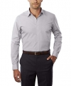 Van Heusen Long Sleeve Fitted Dress Shirt Grey Stone 15 Nk 32-33 Sl @ $11.25