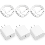 3-Pack iPhone 14 13 12 11 Fast Charger @ $11.75