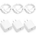 3-Pack iPhone 14 13 12 11 Fast Charger @ $10.99