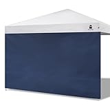 MordenApe Sunshade Sidewall for 10×10 Pop Up Canopy Gazebos Tent – Straight Leg, Instant Waterproof Canopy SunWall, 1 Pack Canopy Sidewall Only (Spliceable, Navy) @ $16.99