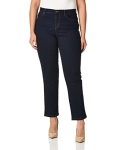 Gloria Vanderbilt womens Amanda Classic High Rise Tapered Jean, Rinse Noir, 8 Regular