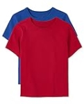 The Children’s Place baby boys And Toddler Short Sleeve Basic Layering T-shirt Shirt, Blue/Red 2 Pack, 3T US @ $8.00