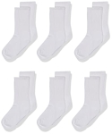 Jefferies Socks Girls Half Cushion Seamless 6 Pack Socks @ $3.46