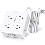 6 Feet Power Strip with 4 USB Ports (1 USB C) -POWRUI 8 Widely Surge Protector Outlets @ $14.98