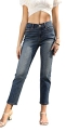 OFLUCK Women’s High-Rise Slim Straight Fit Jeans @ $12.60