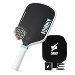 DINKLY Radial Pro Pickleball Paddle, T700 Raw Carbon Fiber Thermoformed with Foam Injected Walls, USAPA Approved Pickle Ball Racket, Engineered for Maximum Spin & Consistency (16mm Hybrid)