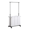 Honey-Can-Do Rolling Laundry Cart with Hanging Bar @ $32.20