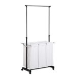 Honey-Can-Do Rolling Laundry Cart with Hanging Bar @ $32.20