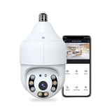 Security Camera Outdoor, 1080P Wireless Camera, Motion Auto Tracking, 360 Degree WiFi Smart Surveillance Cam with Motion Detection Alarm Night Vision(No Micro SD Card)